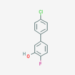 5-(4-chlorophenyl)-2-fluorophenol molecular structure