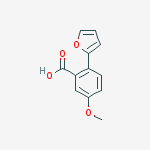 2-(furan-2-yl)-5-methoxybenzoic Acid molecular structure