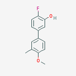 2-fluoro-5-(4-methoxy-3-methylphenyl)phenol molecular structure