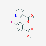 2-(2-fluoro-5-methoxycarbonylphenyl)pyridine-3-carboxylic Acid