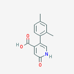 5-(2,4-dimethylphenyl)-2-oxo-1h-pyridine-4-carboxylic Acid molecular structure