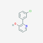 2-(3-CHLOROPHENYL)-3-HYDROXYPYRIDINE molecular structure