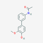 N-[3-(4-hydroxy-3-methoxyphenyl)phenyl]acetamide molecular structure