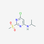 (6-Chloro-2-methanesulfonyl-pyrimidin-4-yl)-isopropyl-amine molecular structure