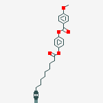 Benzoic acid, 4-methoxy-, 4-[(1-oxo-10-undecynyl)oxy]phenyl ester molecular structure