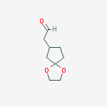 1,4-dioxaspiro[4.4]non-7-ylacetaldehyde molecular structure