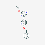 2-ethoxy-6-(6-phenylmethoxypyridin-3-yl)pyrazine molecular structure