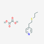 4-[2-(propylsulfanyl)ethyl]pyridine ethanedioate molecular structure