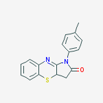 1-(4-methylphenyl)-3,3a-dihydropyrrolo[3,2-b][1,4]benzothiazin-2(1H)-one molecular structure