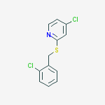 4-Chloro-2-((2-chlorobenzyl)thio)pyridine molecular structure