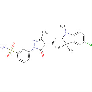 Benzenesulfonamide,3-[4-[(5-chloro-1,3-dihydro-1,3,3-trimethyl-2H-indol-2-ylidene)ethylidene]-4,5-dihydro-3-methyl-5-oxo-1H-pyrazol-1-yl]-