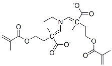 (ethylimino)di-2,1-ethanediyl bismethacrylate molecular structure