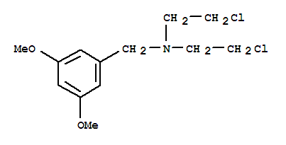 2-chloro-N-(2-chloroethyl)-N-(3,5-dimethoxybenzyl)ethanamine molecular structure