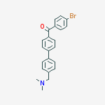 METHANONE,(4-BROMOPHENYL)[4'-[(DIMETHYLAMINO)METHYL][1,1'-BIPHENYL]-4-YL] molecular structure