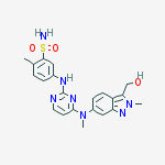 5-[[4-[[3-(hydroxymethyl)-2-methylindazol-6-yl]-methylamino]pyrimidin-2-yl]amino]-2-methylbenzenesulfonamide