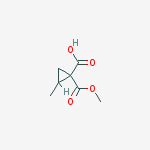 2-methylcyclopropane-1,1-dicarboxylic acid methyl ester molecular structure