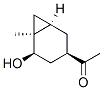 Ethanone, 1-(5-hydroxy-6-methylbicyclo[4.1.0]hept-3-yl)-, [1R-(1alpha,3beta,5beta,6alpha)]- molecular structure