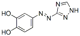 1,2-Benzenediol,4-[2-(1H-1,2,4-triazol-5-yl)diazenyl]- molecular structure