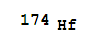 Hafnium174 molecular structure