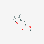 methyl 2-(3-methylfuran-2-yl)acetate molecular structure