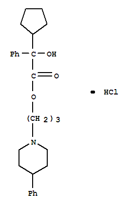 4-(3-{[cyclopentyl(hydroxy)phenylacetyl]oxy}propyl)-1-phenylpiperidinium chloride