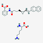 N-(2-CARBOXYPHENYL)-8-(2-NAPHTHYL)-5,6-METHANO-7-OCTENAMIDE L-LYSINE SALT molecular structure