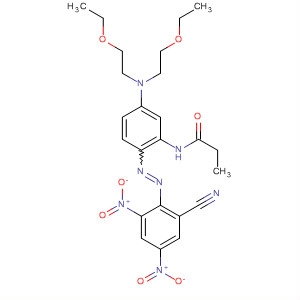 Propanamide,N-[5-[bis(2-ethoxyethyl)amino]-2-[(2-cyano-4,6-dinitrophenyl)azo]phenyl]-