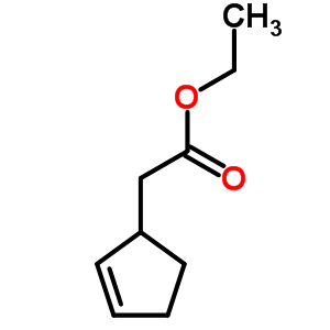 ethyl cyclopent-2-en-1-ylacetate molecular structure