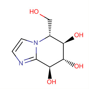Imidazo[1,2-a]pyridine-6,7,8-triol, 5,6,7,8-tetrahydro-5-(hydroxymethyl)-,(5R,6R,7S,8S)- molecular structure