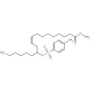 9-Octadecenoic acid, 12-[[(4-methylphenyl)sulfonyl]oxy]-, methyl ester,(9Z,12R)- molecular structure