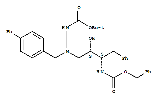 tert-butyl 2-[(2S,3S)-3-{[(benzyloxy)carbonyl]amino}-2-hydroxy-4-phenylbutyl]-2-(biphenyl-4-ylmethyl)hydrazinecarboxylate