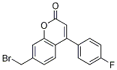 2H-1-Benzopyran-2-one, 7-(bromomethyl)-4-(4-fluorophenyl)- molecular structure
