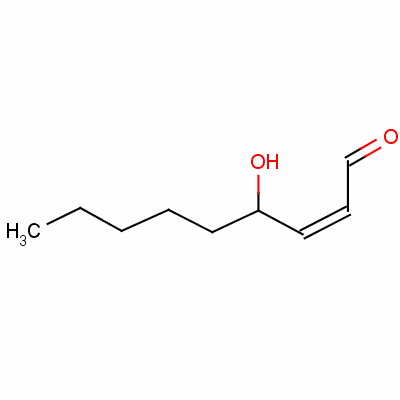 (E)-4-hydroxy-2-nonenal molecular structure
