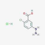 2-chloro-5-hydrazinylbenzoic acid hydrochloride (1:1)
