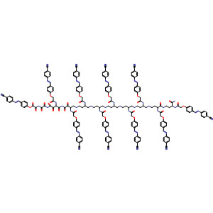 3,6,11,16,21,26,31,36,41,46-Decaazapentacontan-50-amide,1-[4-[(4-cyanophenyl)azo]phenoxy]-9,14,19,24,29,34,39,44,49-nonakis[[[4-[(4-cyanophenyl)azo]phenoxy]acetyl]amino]-2,5,10,15,20,25,30,35,40,45-decaoxo- molecular structure