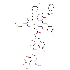 L-Serine,L-methionyl-L-tyrosyl-L-tryptophyl-L-tyrosyl-L-prolyl-L-tyrosyl-L-alanyl-L-serylglycyl- molecular structure