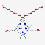 8,11-Imino-3,6:16,13-dinitrilo-1,18-benzodiazacycloeicosine-5,14-dipropanol, 9,10-diethyl-20,21-bis(2-(2-(2-methoxyethoxy)ethoxy)ethoxy)-4,15-dimethyl- molecular structure