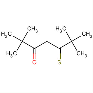 3-Heptanone, 2,2,6,6-tetramethyl-5-thioxo- molecular structure