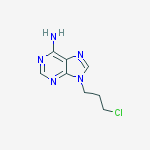 9-(3-chloropropyl)-9H-purin-6-amine molecular structure