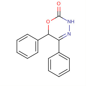 2H-1,3,4-Oxadiazin-2-one, 3,6-dihydro-5,6-diphenyl- molecular structure