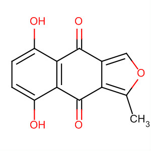 Naphtho[2,3-c]furan-4,9-dione, 5,8-dihydroxy-1-methyl- molecular structure