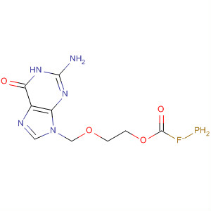 Phosphorofluoridic acid,mono[2-[(2-amino-1,6-dihydro-6-oxo-9H-purin-9-yl)methoxy]ethyl] ester molecular structure