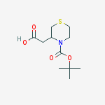 2-{4-[(tert-butoxy)carbonyl]thiomorpholin-3-yl}acetic acid