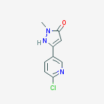 3-(6-chloropyridin-3-yl)-1-methyl-1H-pyrazol-5-ol molecular structure