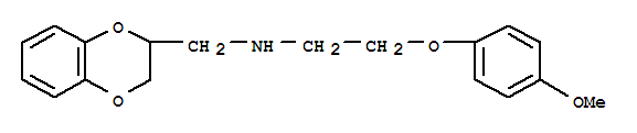 1,4-Benzodioxin-2-methanamine,2,3-dihydro-N-[2-(4-methoxyphenoxy)ethyl]- molecular structure