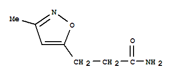 5-Isoxazolepropanamide,3-methyl- molecular structure