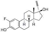 2-Fluoro-17-ethynylestradiol molecular structure