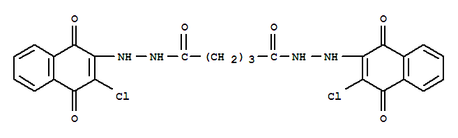 N'~1~,N'~5~-bis(3-chloro-1,4-dioxo-1,4-dihydronaphthalen-2-yl)pentanedihydrazide