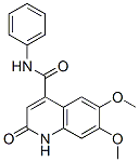 1,2-Dihydro-6,7-dimethoxy-2-oxocinchoninanilide molecular structure