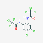 N,N'-(4,5-dichlorobenzene-1,2-diyl)bis(2,2,2-trichloroacetamide) molecular structure